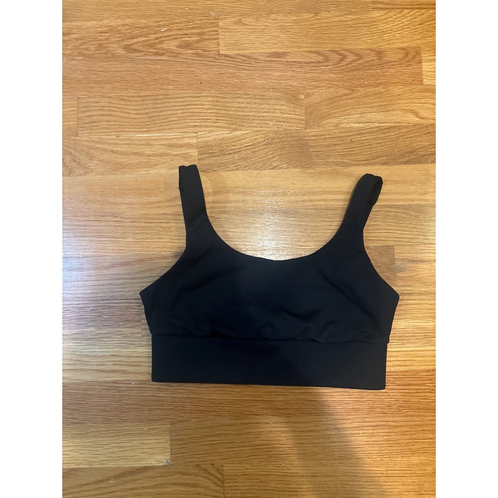 Tavi Noir Womens Black Scoop Neck U-Back Sports Bra‎ Size Small Activewear Yoga